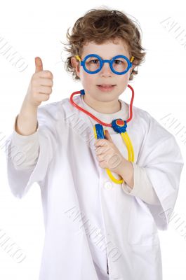 Adorable future doctor