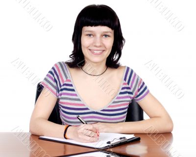 attractive girl student