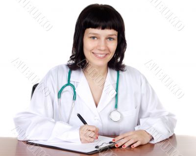 Attractive lady doctor