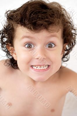 boy making trivialities
