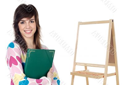 attractive girl student