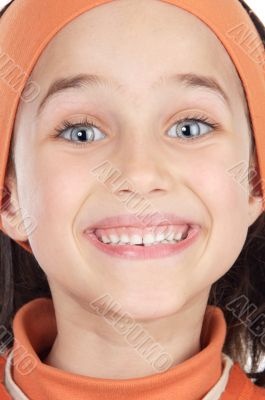 adorable girl smiling