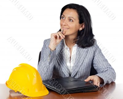 Attractive young engineer