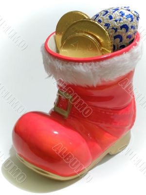 Christmas red boot
