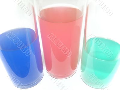 multicolored drinks