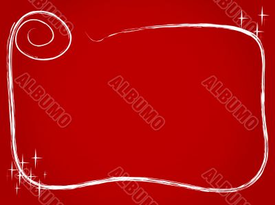 Ribbon on red