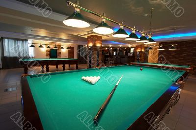 Table for game in billiards