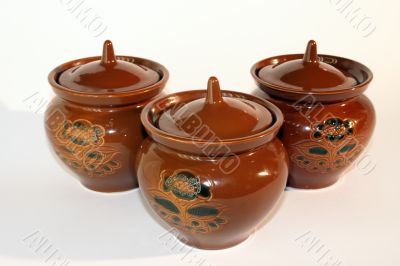 Ukrainian pots 3 items