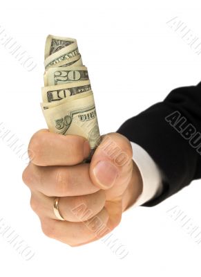 Money in handfull