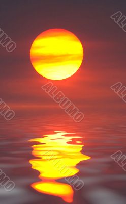 Sun reflected