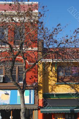 Colored walls of downtown 3