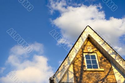 sunset in the town 1