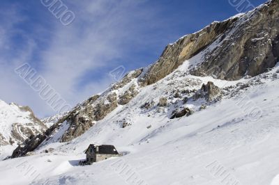 Little house in the mountains