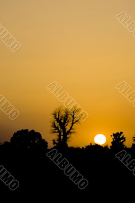 Sunset in Mandu