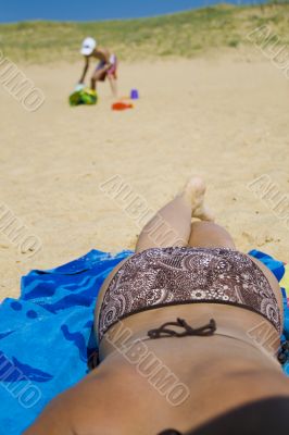 Woman at the beach