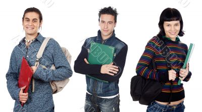 Group of young students