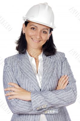 attractive happy architect