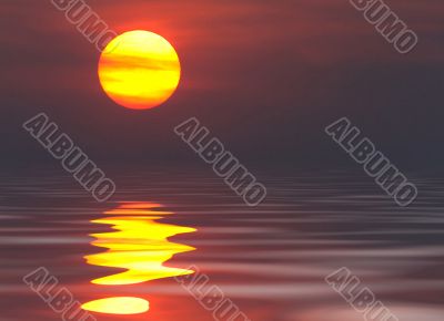 Sun reflected