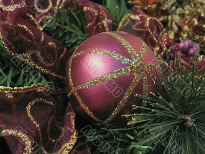 christmas wreath,detail