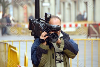 cameraman in action