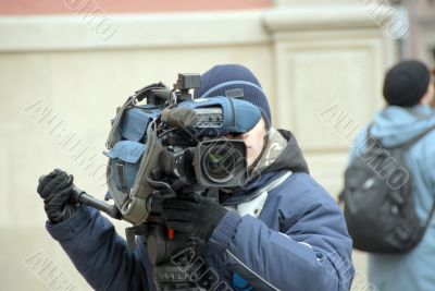 cameraman in action