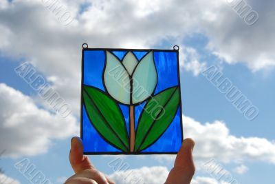 Stained glass vitrage