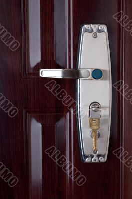 The door lock with keys