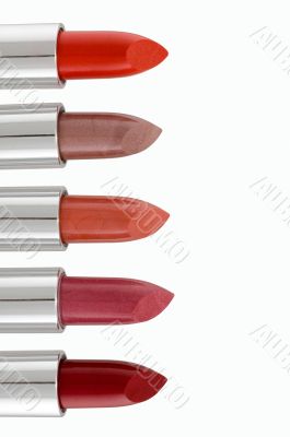 Palette of lipsticks