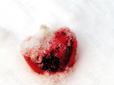 Red glass heart