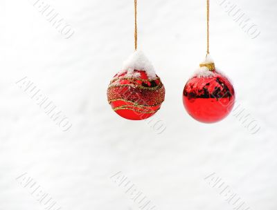 Christmas glass ball