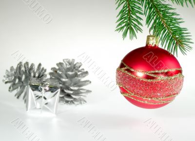 Christmas glass ball