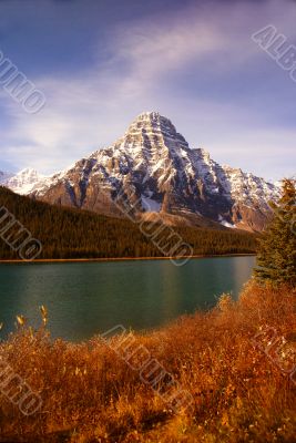 Snowy peak in the Rockies