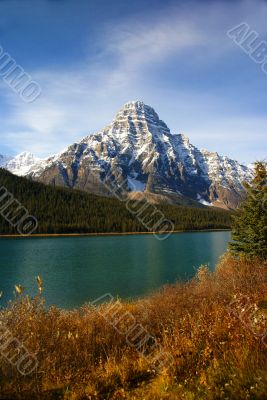 Snowy peak in the Rockies