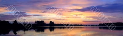 Panoramic sunset