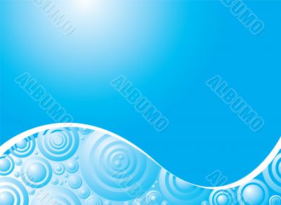 bubble blue concept
