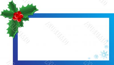Christmas Holly banner