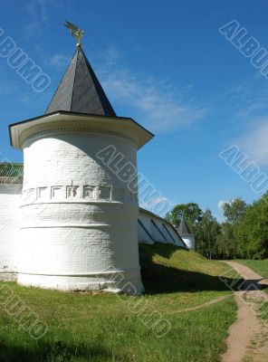 Tower of Boris and Gleb Monastery in Dmitrov town
