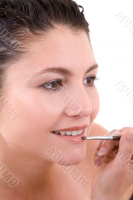 Applying lipgloss