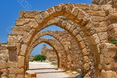 Stone arches.