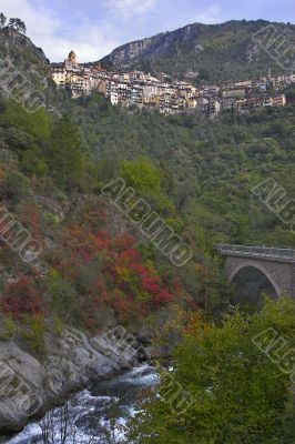 Picturesque mountain settlement.