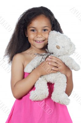 Girl with teddy bear