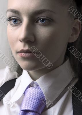 Girl with tie