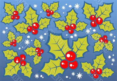 holly berries background
