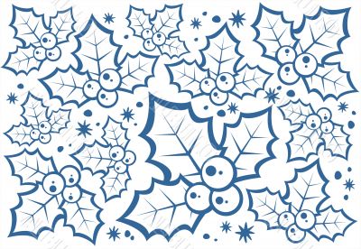 holly berries pattern
