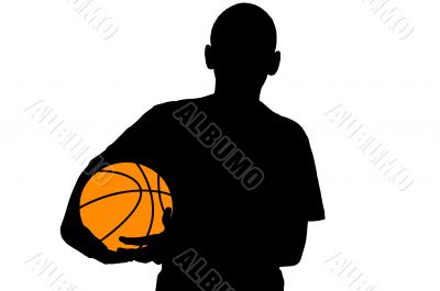 Basketball player silhouette