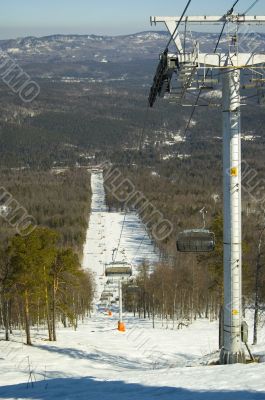 Ski lift in Zavjalikha