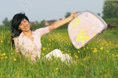 Woman on holiday