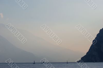 Lake Garda after sunset