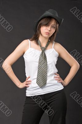 woman in hat