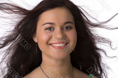 flying hair